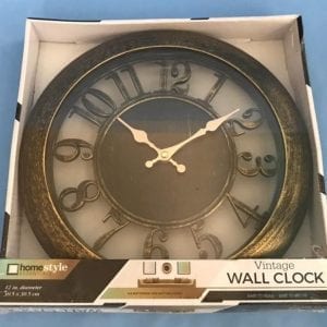Homestyle Essentials 12" Vintage Wall Clock