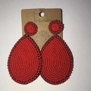 Treasure Teardrop Beaded Drop Earrings for Women