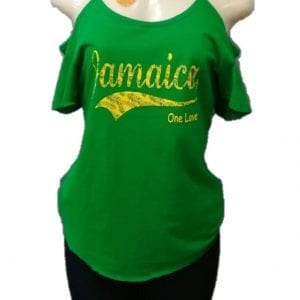 Jamaica One Love - Off Shoulder Blouse
