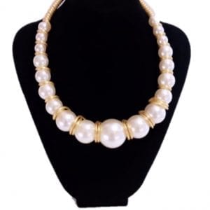Elegant White Pearl Women Necklace
