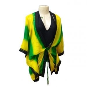 Jamaican Colour -Chiffon Beach Cover-up One Size