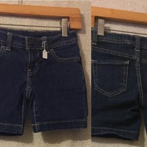 Excellent Condition - Faded Glory Girls Jean Shorts - size 6 