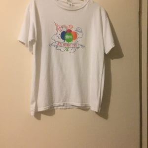 New Gildan White Cotton Women T-Shirt - Size L/G