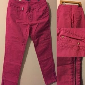 New Tommy Hilfiger Rose Pink Regular Fit Women Pants- Size 8