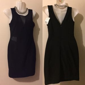 New Forever 21 Black spandex knee length dress