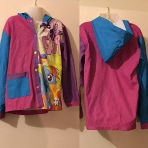 My little pony used girl rain coat - Size S/M P/M