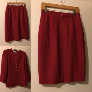 Used ale Suit Paris New York Red Women Suit Excellent Condition - Size 12