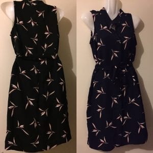New Black Floral Ann Taylor Women Dress - Size 12P
