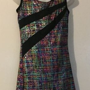 New future star polyester/spandex girl romper with sparkles - size 5