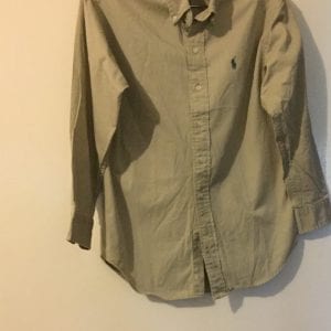 Used Ralph Lauren khaki boy shirt excellent condition - size small
