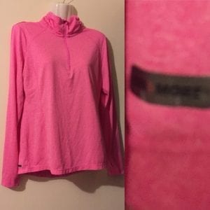 New Danskin Demi Fitted  Polyester Pink Girl Active Ware Top -Size 8-10