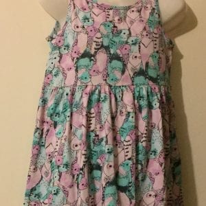 Used H/M  Cotton Floral Girl Dress Good Condition - Size 2-4