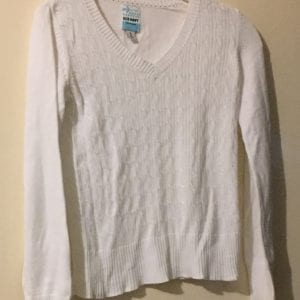 New Old Navy Est 1994 Girl White Sweater Blouse - Size XL