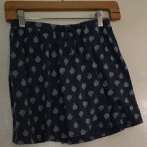 Old Navy, Blue & White Polka Dot  Cotton Girl 2 in 1 Skirt & Shorts- Size 10-12