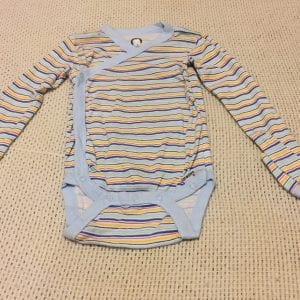 New Gerber Multi-Colour Stripe Cotton Baby Suit- Size 12 Months