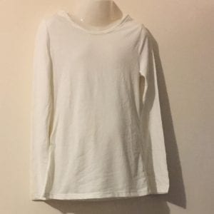 New One Step Up Off White Cotton /Polyester Girl Blouse - Size 7-8