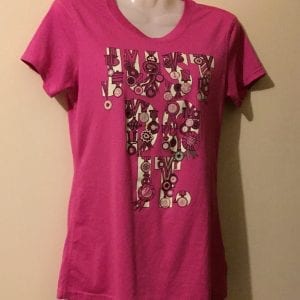 New DRI-FIT Rose Pink Polyester Girl Active Ware Top- Size XS
