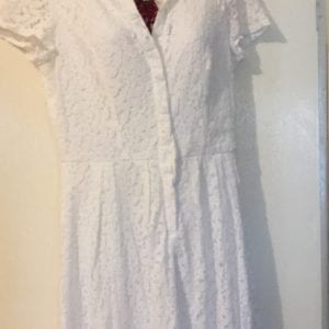 Used New York and Company White women dress very good condition