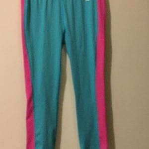New BCG Girl Active Ware Polyester/Spandex Aqua blue & Pink Pants- Size 16