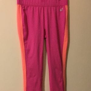 NEW BCG Girl Polyester/Spandex Rose Pink & Orange Active Ware Pants- Size 16