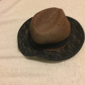Black/Brown Women Hat with Bow