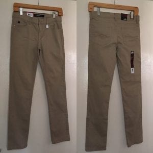 New Jordache Khaki Basic  Girl Skinny  Jeans- Size 14