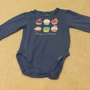 New Place Navy Blue Cotton Baby Onesie - Size 3-6 Months