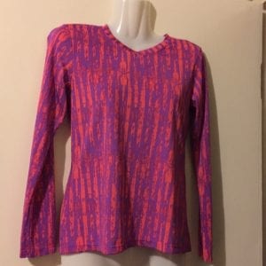 New BCG Purple/Rose Pink Polyester Girl Active Ware Top - Size 16