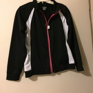 New BCG Black/Pink/ White Polyester Girl Sweat Top-Size Small