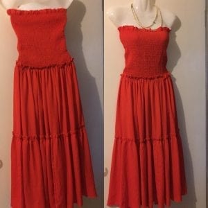 Brand new women dress - SHEIN red off the shoulder knee length two sister dress - size large