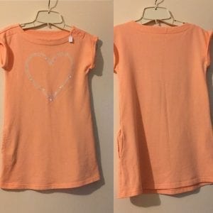 Used Crazy 8 Cotton/Polyester Orange Dress with Side Pockets - Size 7-8