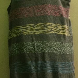 Used Old Navy Grey Stripe Tunic Girl Top Very Good Condition - Size 6-7