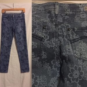 Used Justice Premium Gray  Girl Jeans Pants  Good Condition - Size 14R