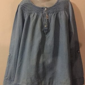 Used Crazy 8 girl jeans blouse very good condition - size 10-12