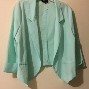 NEW  I ZByer Lime Green Polyester/ Spandex Women Jacket-Size Large