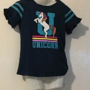 New 365 Kids from garanimals navy blue cotton/ polyester girl blouse - size 5