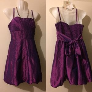 New XXI Purple Cocktail Women Dress - Size Large
