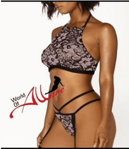 Rosé 2 Piece Lingerie Set