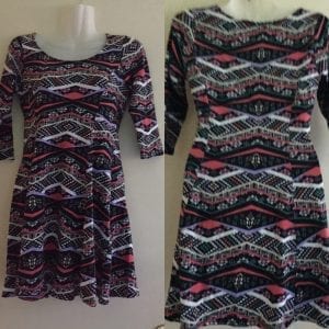 Used Love J USA Multi Color Knitted Girl Dress Very Good Condition- Size Medium