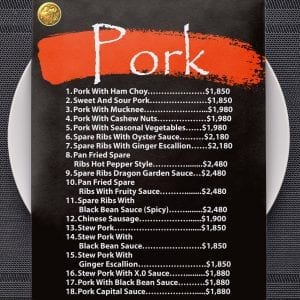 Pork - Dragon Garden Restaurant