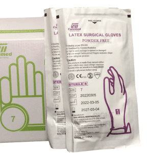 STERILE SURGICAL GLOVES SIZES 7-8.5 (50 PAIRS PER BOX)